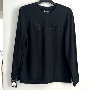 ethika Women’s Crewneck Logo Sweatshirt Black NWT Size XL